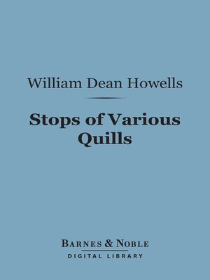 cover image of Stops of Various Quills (Barnes & Noble Digital Library)